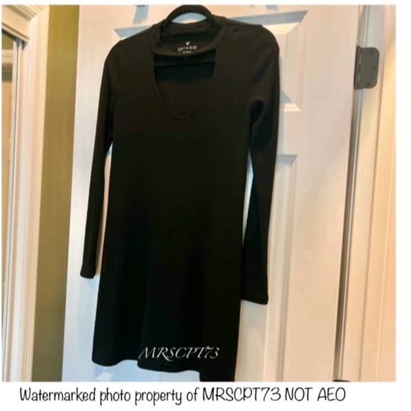 3/$19 American Eagle Soft N Sexy Plush ribbed keyhole long sleeve Tunic blouse - Picture 9 of 13